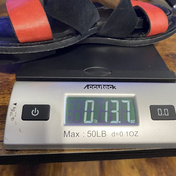 Amanu‎ Women’s 8 Style 02 The Sabi Red And Black Leather Suede Strap Sandal - Picture 11 of 11